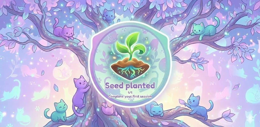 Seed Planted milestone - Complete your first session
